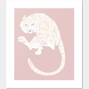 Albino Tiger Posters and Art